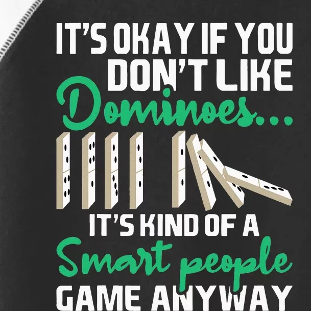 Smart People Game Anyway Dominoes Lover Domino Player Toddler Fine Jersey T-Shirt