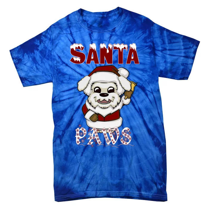 Santa Paws Gift Tie-Dye T-Shirt