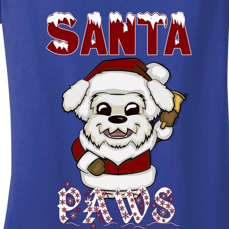 Santa Paws Gift Women's V-Neck T-Shirt