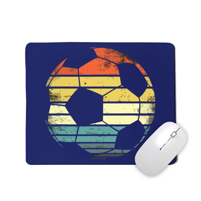 Soccer Player Gifts Funny Ball Retro Vintage Style Coach Mousepad