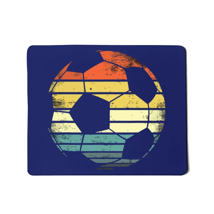 Soccer Player Gifts Funny Ball Retro Vintage Style Coach Mousepad