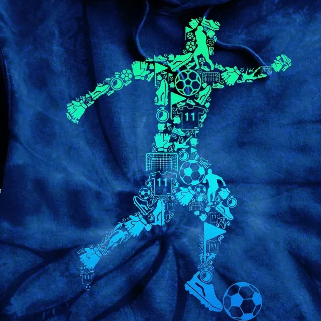 Soccer Player Gift Tie Dye Hoodie