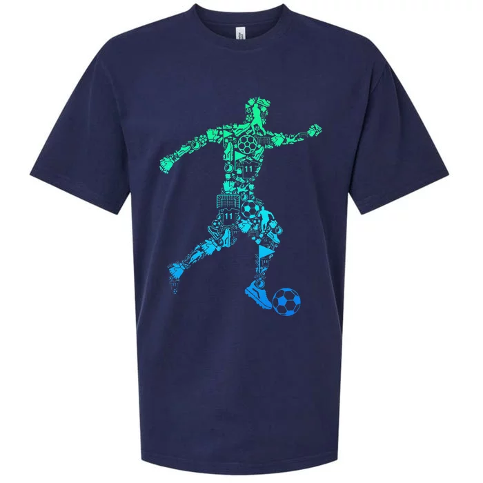 Soccer Player Gift Sueded Cloud Jersey T-Shirt