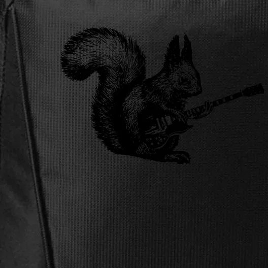 Squirrel Playing Guitar Funny Squirel Guitar Lover Guitar City Backpack