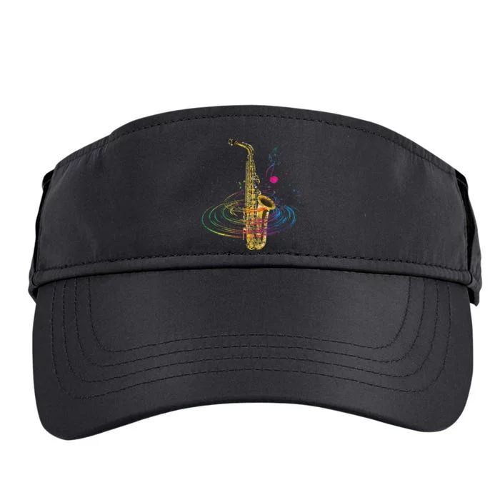 Sax Player Gift Idea Saxophonist Music Notes Saxophone Adult Drive Performance Visor