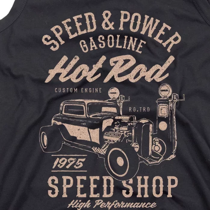 Speed & Power Gasoline Hot Rod Speed Shop Tank Top