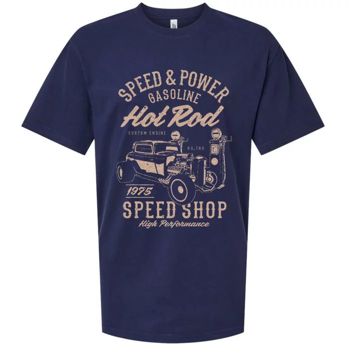 Speed & Power Gasoline Hot Rod Speed Shop Sueded Cloud Jersey T-Shirt