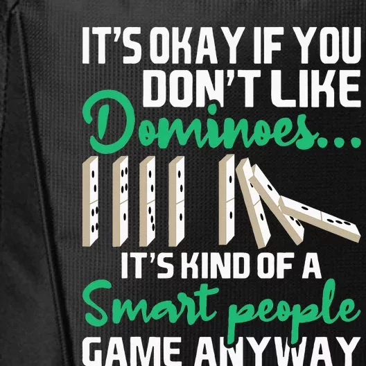 Smart People Game Anyway  Dominoes Lover Domino Player City Backpack