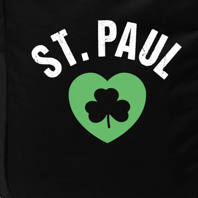 St Patricks Green Heart Irish Saint Pattys Day Lucky St Paul Cute Gift Impact Tech Backpack