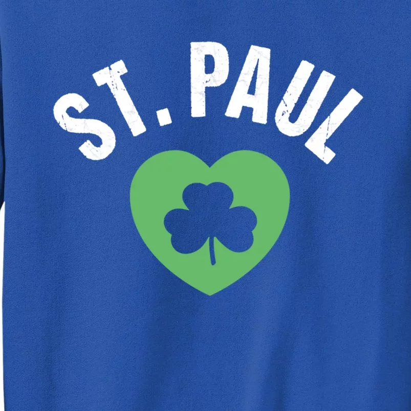 St Patricks Green Heart Irish Saint Pattys Day Lucky St Paul Cute Gift Sweatshirt