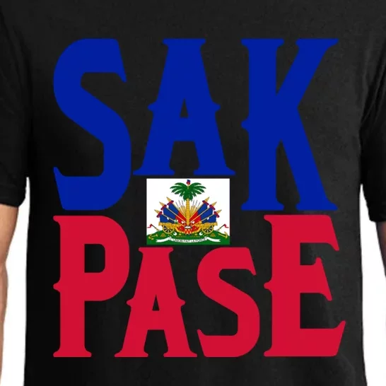 Sak Pase Gift Cute Haitian Creole Pride Gift Pajama Set