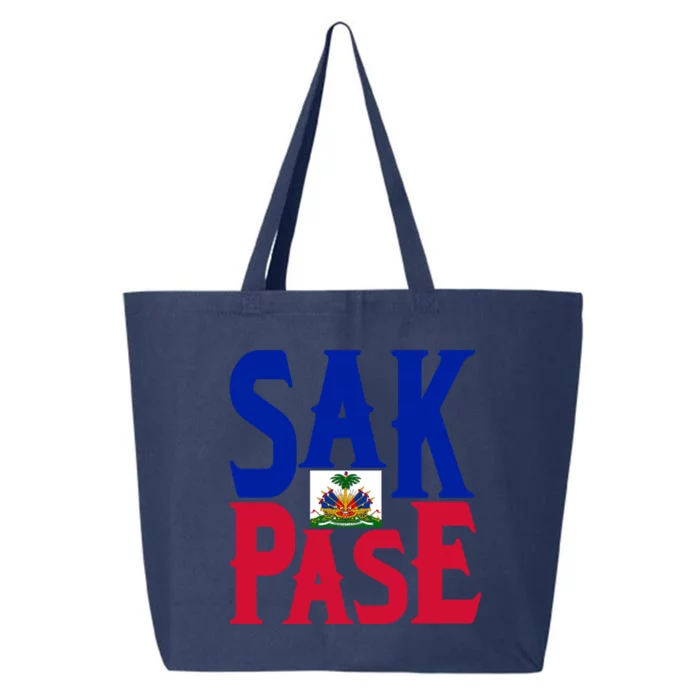 Sak Pase Gift Cute Haitian Creole Pride Gift 25L Jumbo Tote