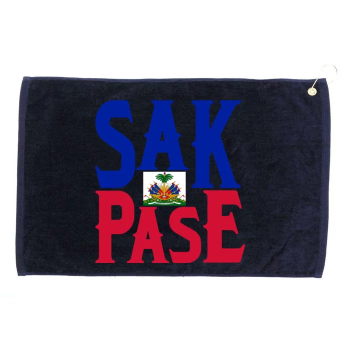 Sak Pase Gift Cute Haitian Creole Pride Gift Grommeted Golf Towel