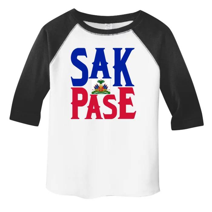 Sak Pase Gift Cute Haitian Creole Pride Gift Toddler Fine Jersey T-Shirt