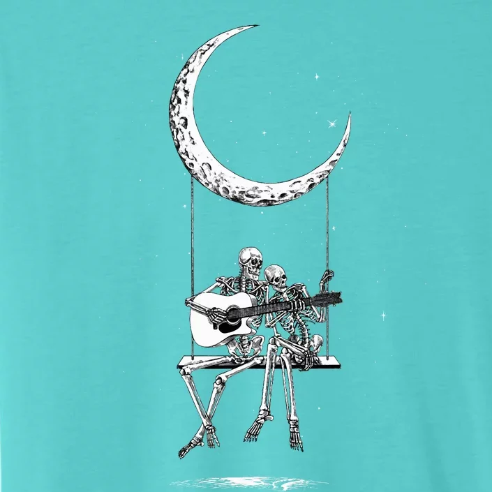 Skeleton Playing Guitar Band ChromaSoft Performance T-Shirt