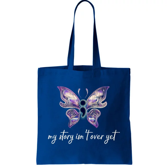 Semicolon Project Gift Depression Awareness Gift Tote Bag