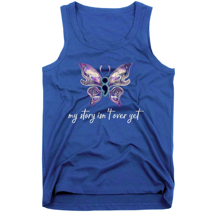 Semicolon Project Gift Depression Awareness Gift Tank Top