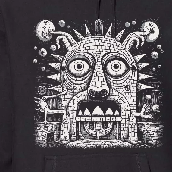 Surrealistic Pagan God Of The Stove Hearth And Domesticity Premium Hoodie