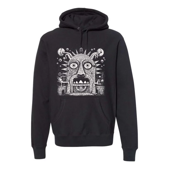 Surrealistic Pagan God Of The Stove Hearth And Domesticity Premium Hoodie