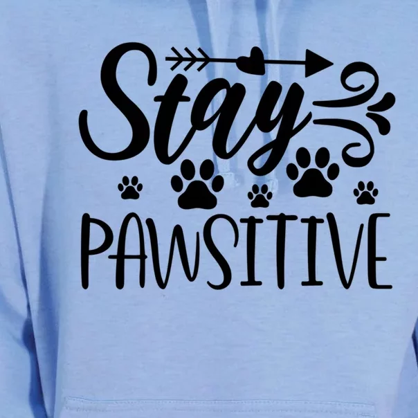 Stay Pawsitive Gift Unisex Surf Hoodie