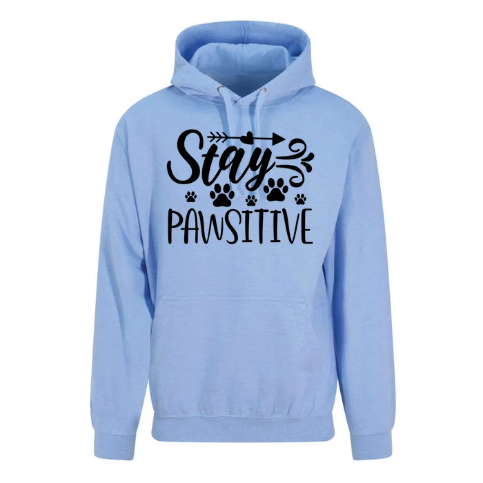 Stay Pawsitive Gift Unisex Surf Hoodie