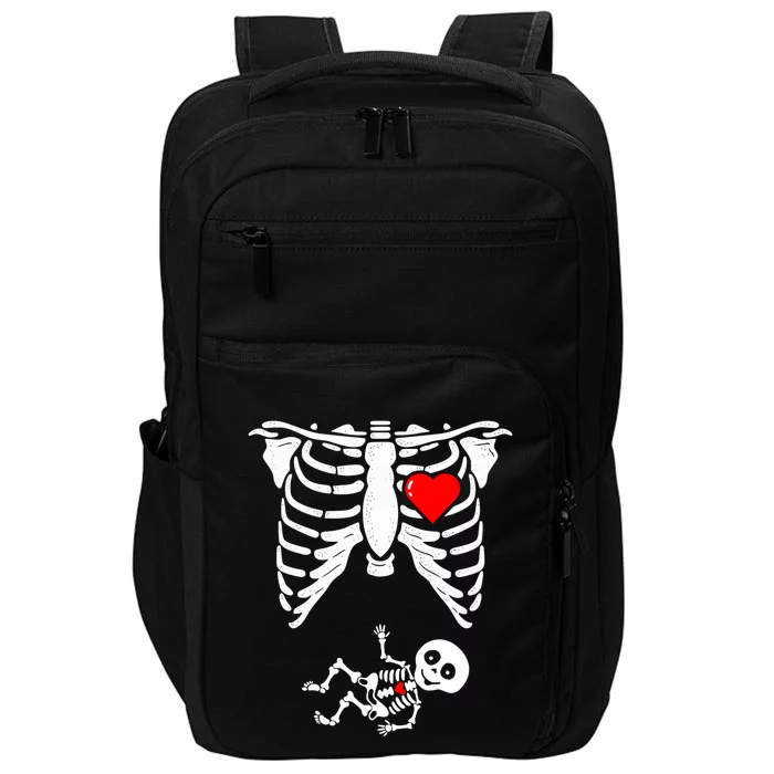 Skeleton Pregnancy Gift Xray Halloween Pregnant Great Gift Impact Tech Backpack