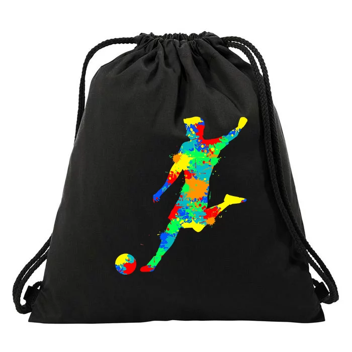 Soccer Player Gift Drawstring Bag