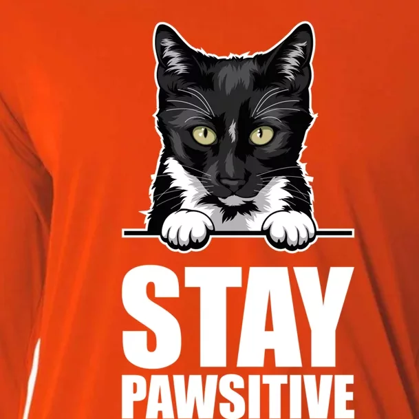 Stay Pawsitive Gift Cooling Performance Long Sleeve Crew