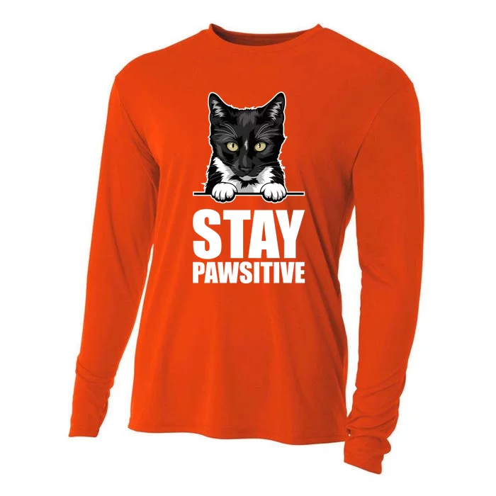 Stay Pawsitive Gift Cooling Performance Long Sleeve Crew