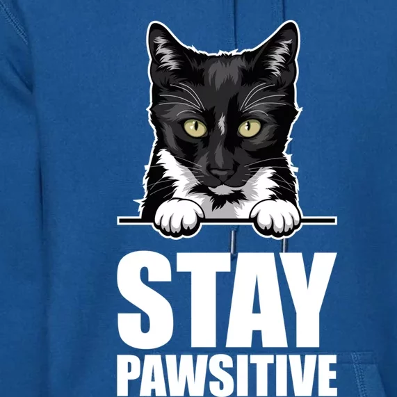 Stay Pawsitive Gift Premium Hoodie