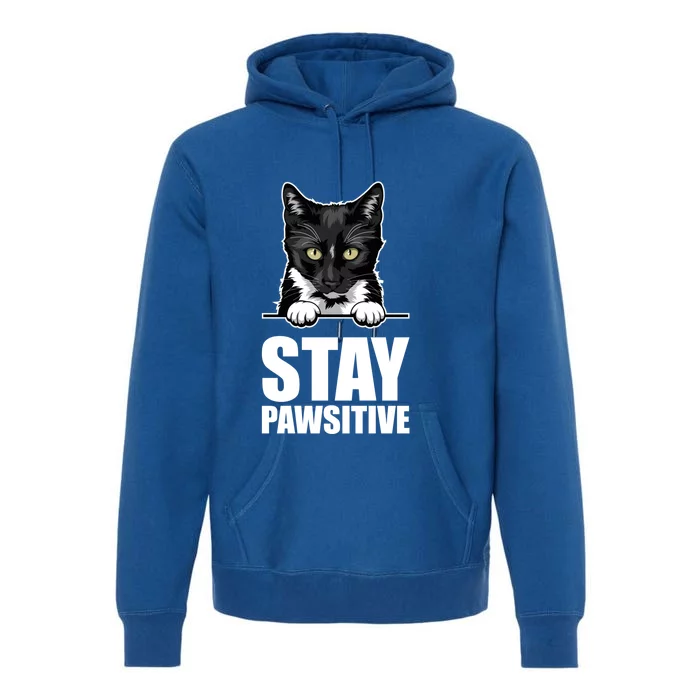 Stay Pawsitive Gift Premium Hoodie