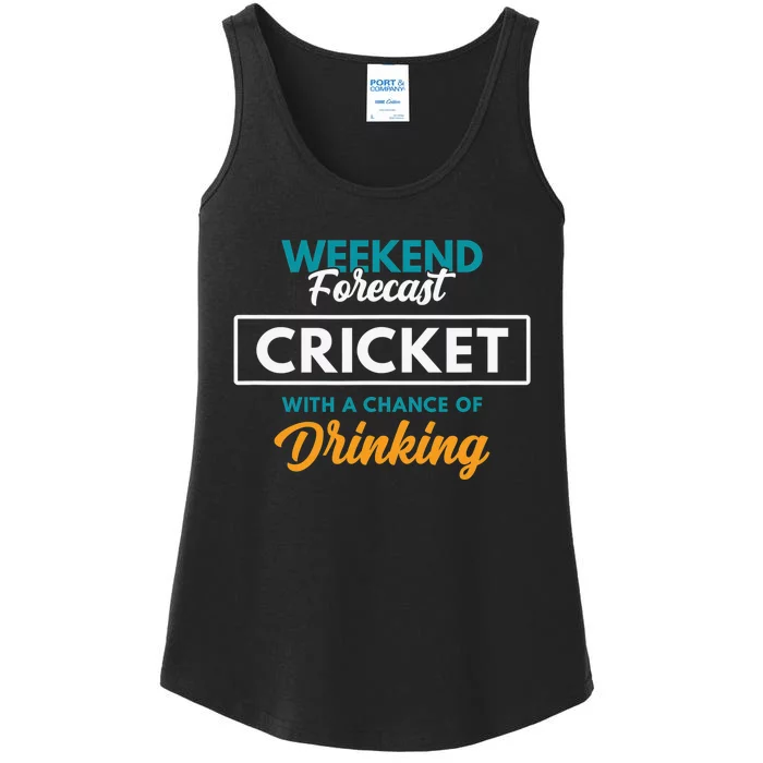 Smart People Hobby Cricket Funny Cricket Player Lover Gift Ladies Essential Tank