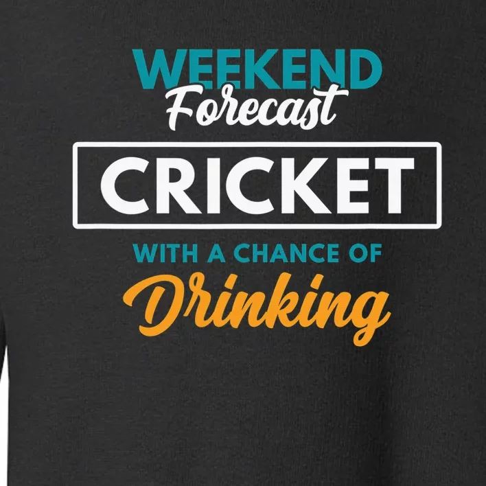 Smart People Hobby Cricket Funny Cricket Player Lover Gift Toddler Sweatshirt