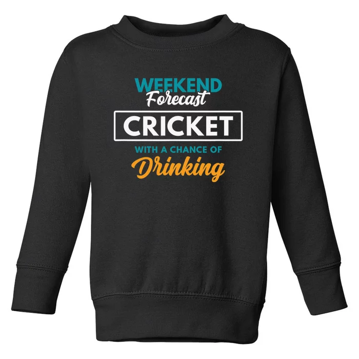 Smart People Hobby Cricket Funny Cricket Player Lover Gift Toddler Sweatshirt