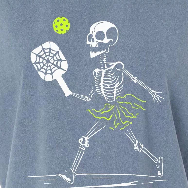 Spooky Pickleball Halloween Skeleton Women Garment-Dyed Women's Muscle Tee