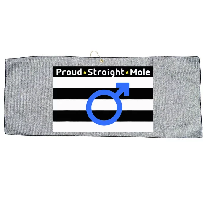 Straight Proud Heterosexual Male Large Microfiber Waffle Golf Towel