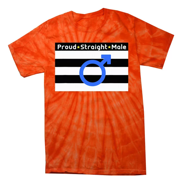 Straight Proud Heterosexual Male Tie-Dye T-Shirt