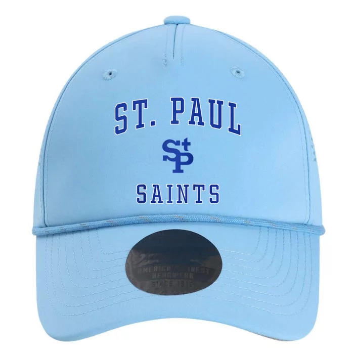 St. Paul High School Saints Raglan Baseball Performance The Dyno Cap