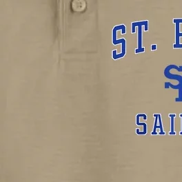 St. Paul High School Saints Raglan Baseball Dry Zone Grid Performance Polo