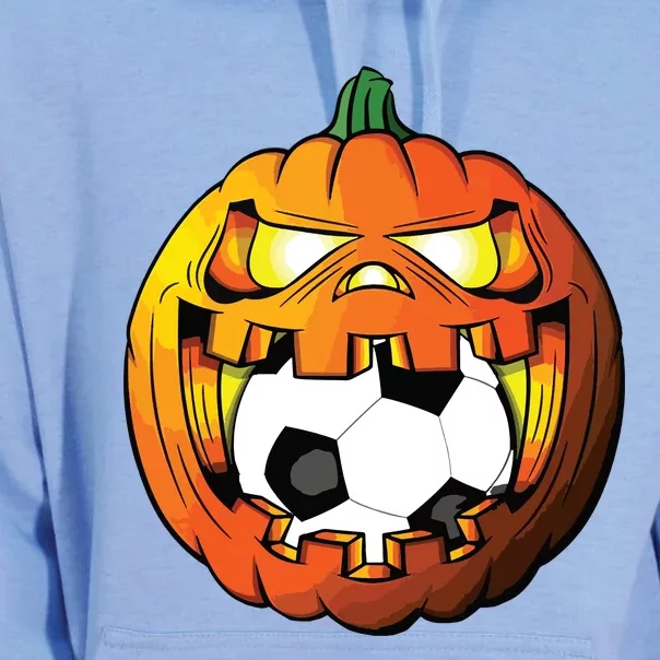 Soccer Player Halloween Pumpkin Skeleton Tees Boy Unisex Surf Hoodie