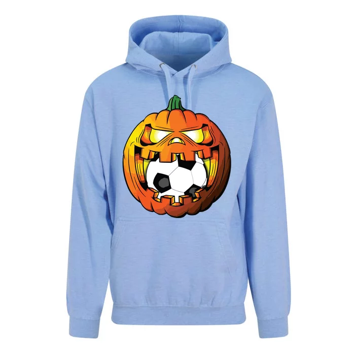 Soccer Player Halloween Pumpkin Skeleton Tees Boy Unisex Surf Hoodie