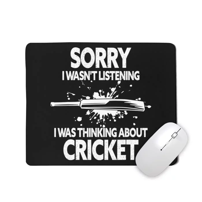 Smart People Hobby Cricket Funny Cricket Player Lover Gift Mousepad