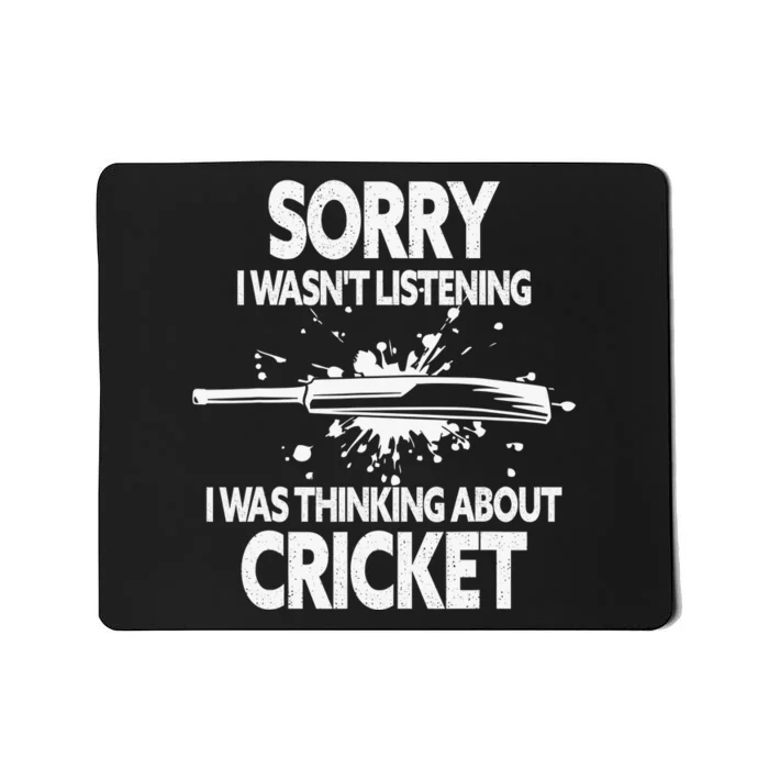 Smart People Hobby Cricket Funny Cricket Player Lover Gift Mousepad