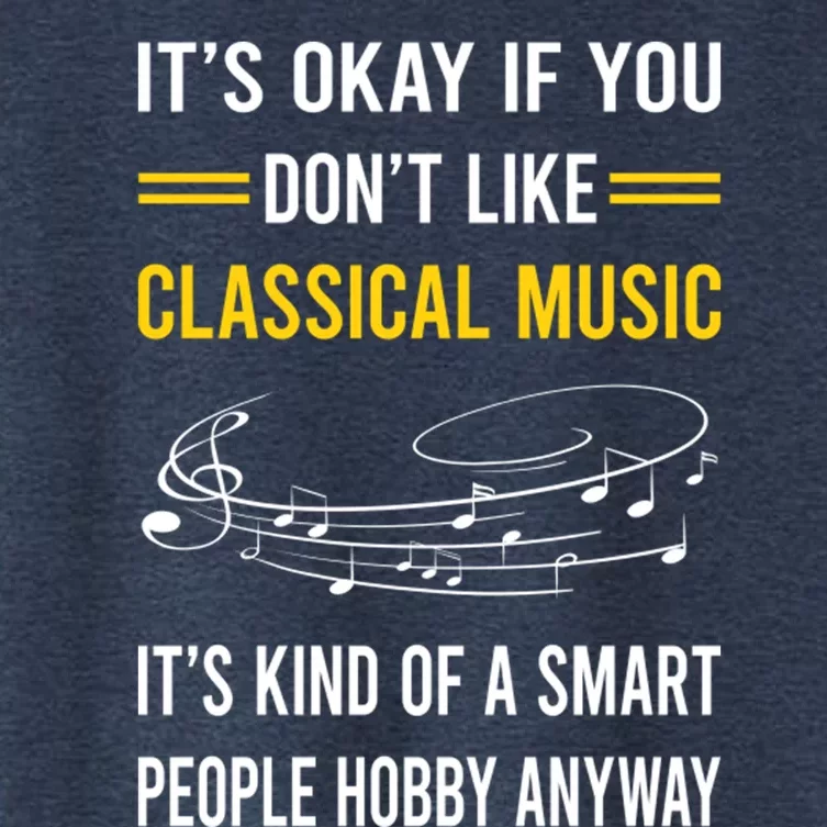 Smart People Hobby Classical Music Women's Crop Top Tee