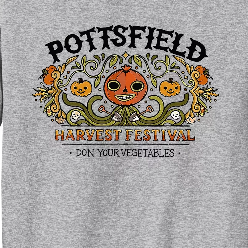 Spooky Pottsfield Harvest Festival Pumpkin Vibes Halloween Tall Sweatshirt