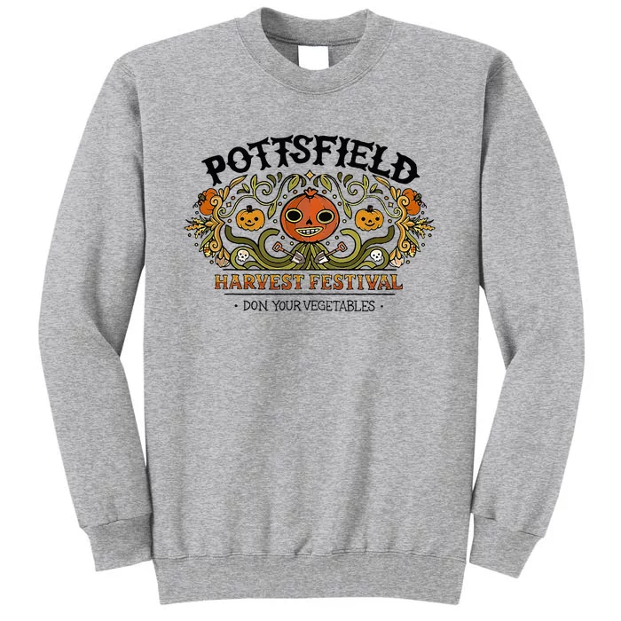 Spooky Pottsfield Harvest Festival Pumpkin Vibes Halloween Tall Sweatshirt