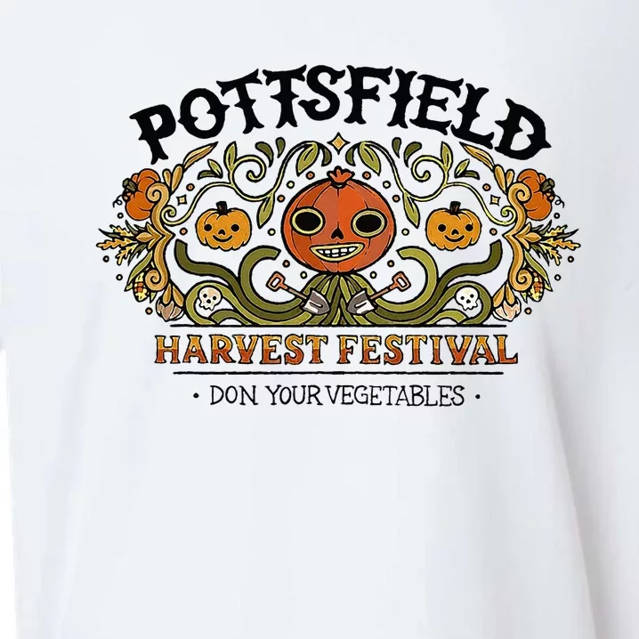 Spooky Pottsfield Harvest Festival Pumpkin Vibes Halloween Sueded Cloud Jersey T-Shirt