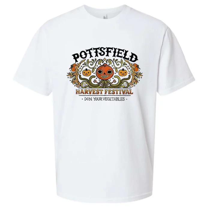 Spooky Pottsfield Harvest Festival Pumpkin Vibes Halloween Sueded Cloud Jersey T-Shirt