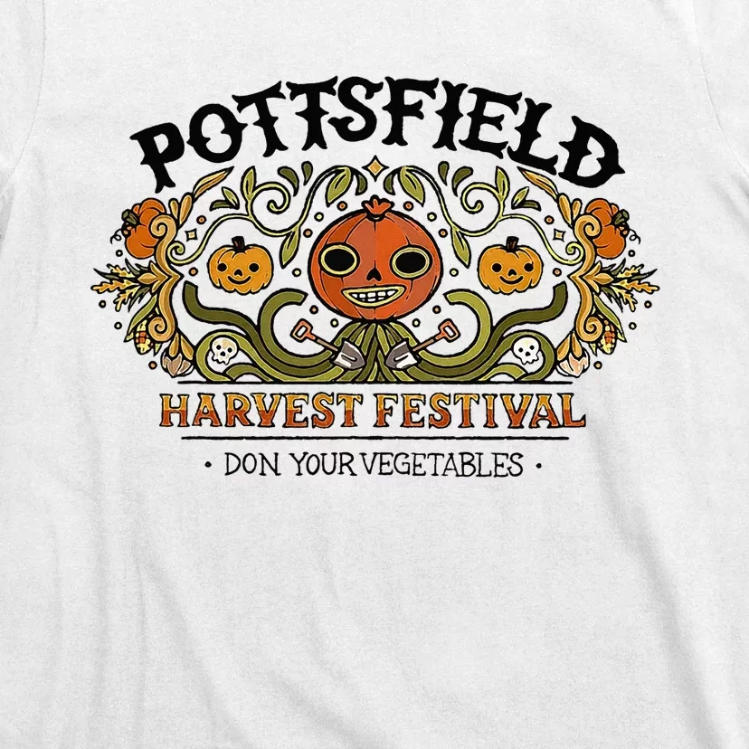 Spooky Pottsfield Harvest Festival Pumpkin Vibes Halloween T-Shirt