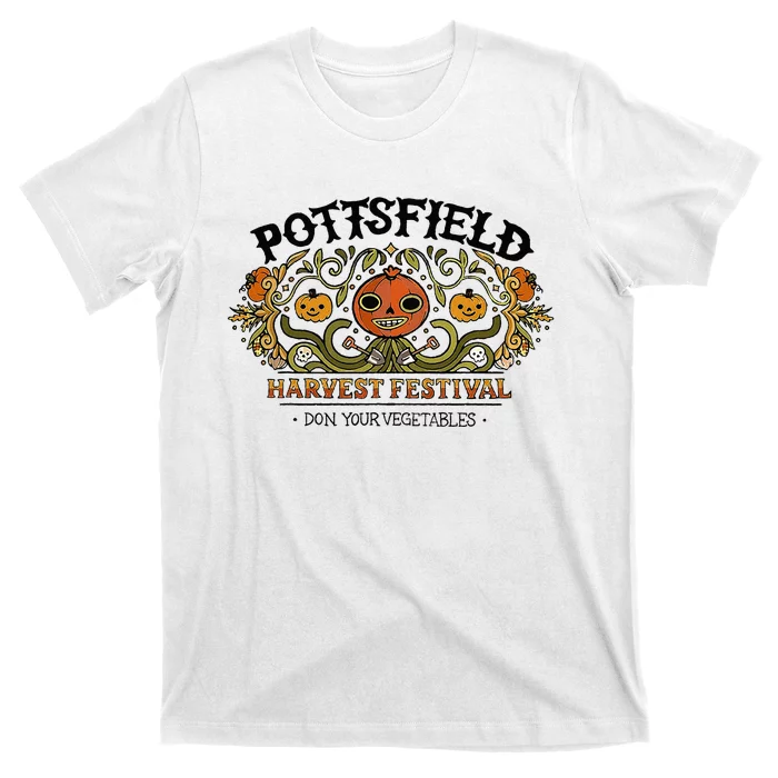 Spooky Pottsfield Harvest Festival Pumpkin Vibes Halloween T-Shirt